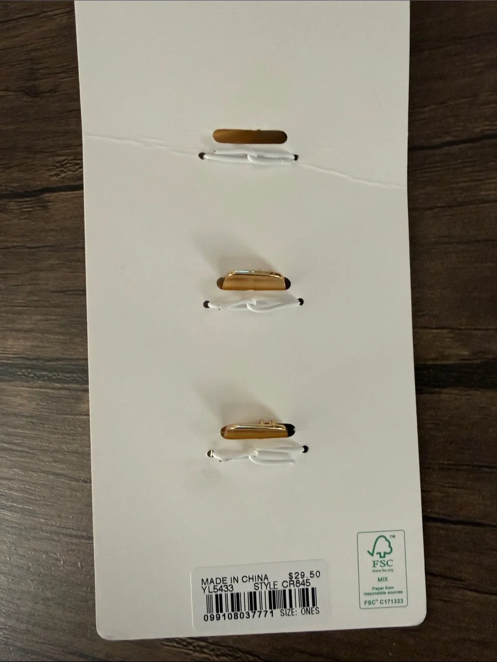 J. Crew Hair Clips. Set of three.